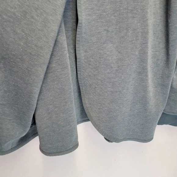 Nike Women's Small Pullover Sweatshirt Blue Wrap Front Pockets Double Cuff - Picture 6 of 8